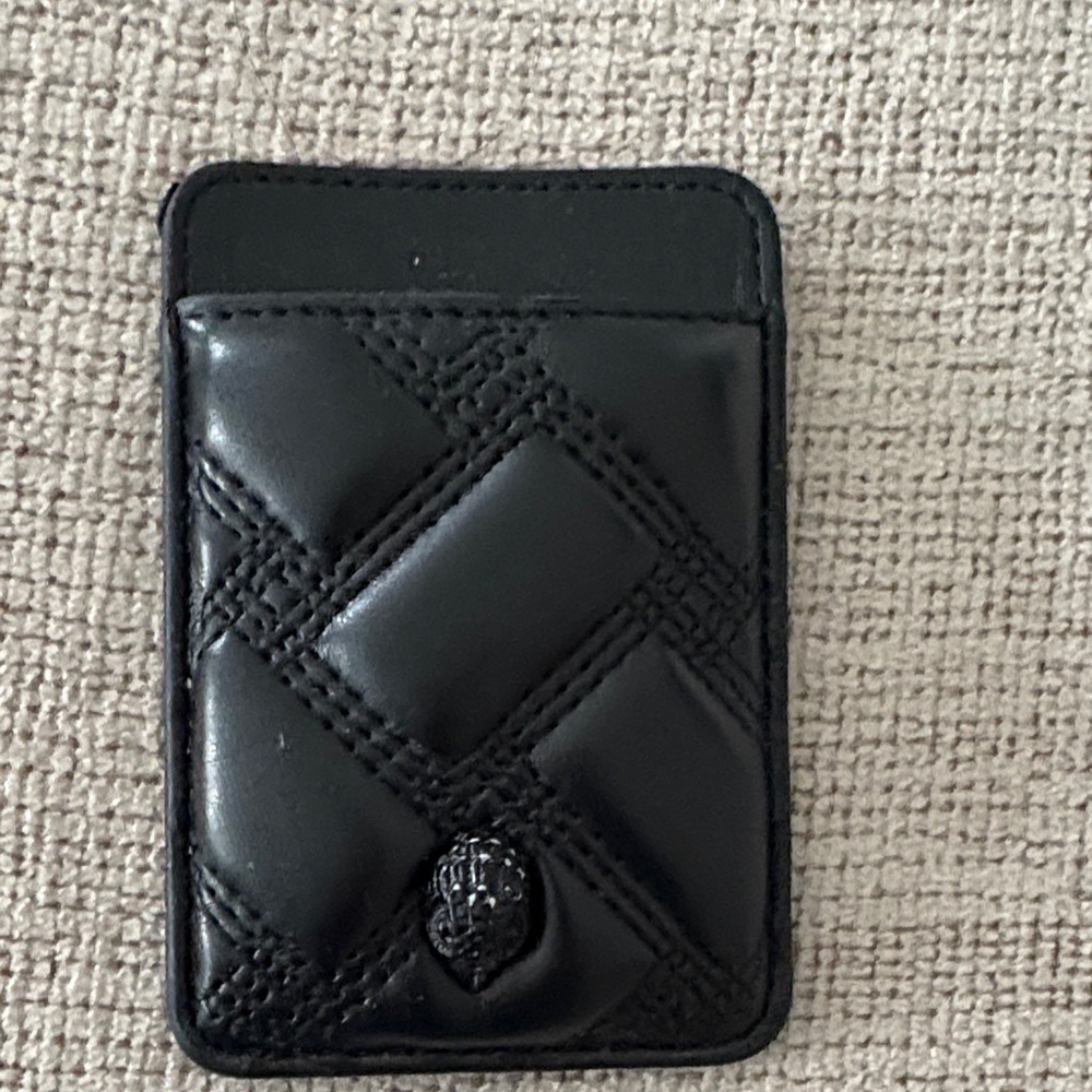 Kurt Geiger Black Quilted Card Holder